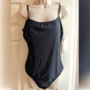 Catalina One Piece Black Basic Swim/Bathingsuit, Size XL (16/18)